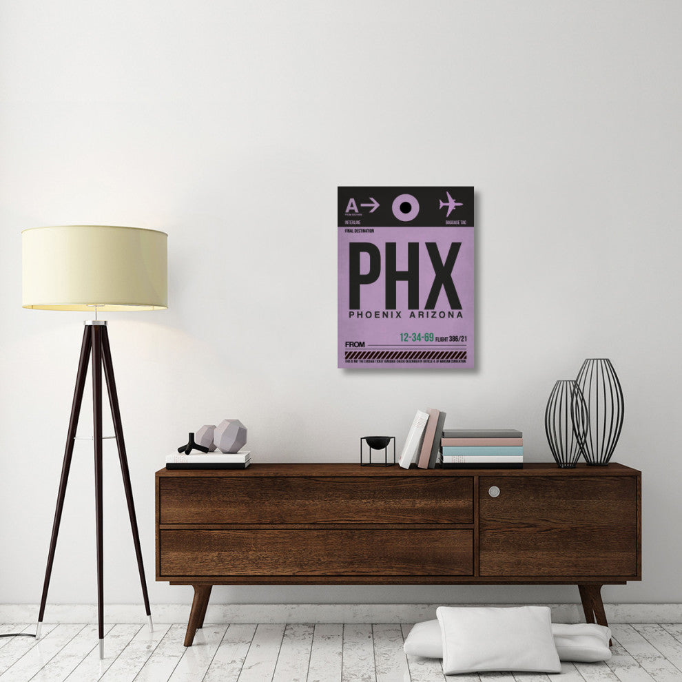 "PHX Phoenix Luggage Tag 1" Fine Art Print