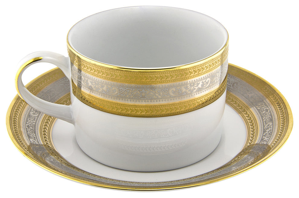 Elegance Can Cup and Saucer, Set of 6