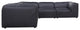 Form Dream Modular Sectional Vantage Black Leather, Black