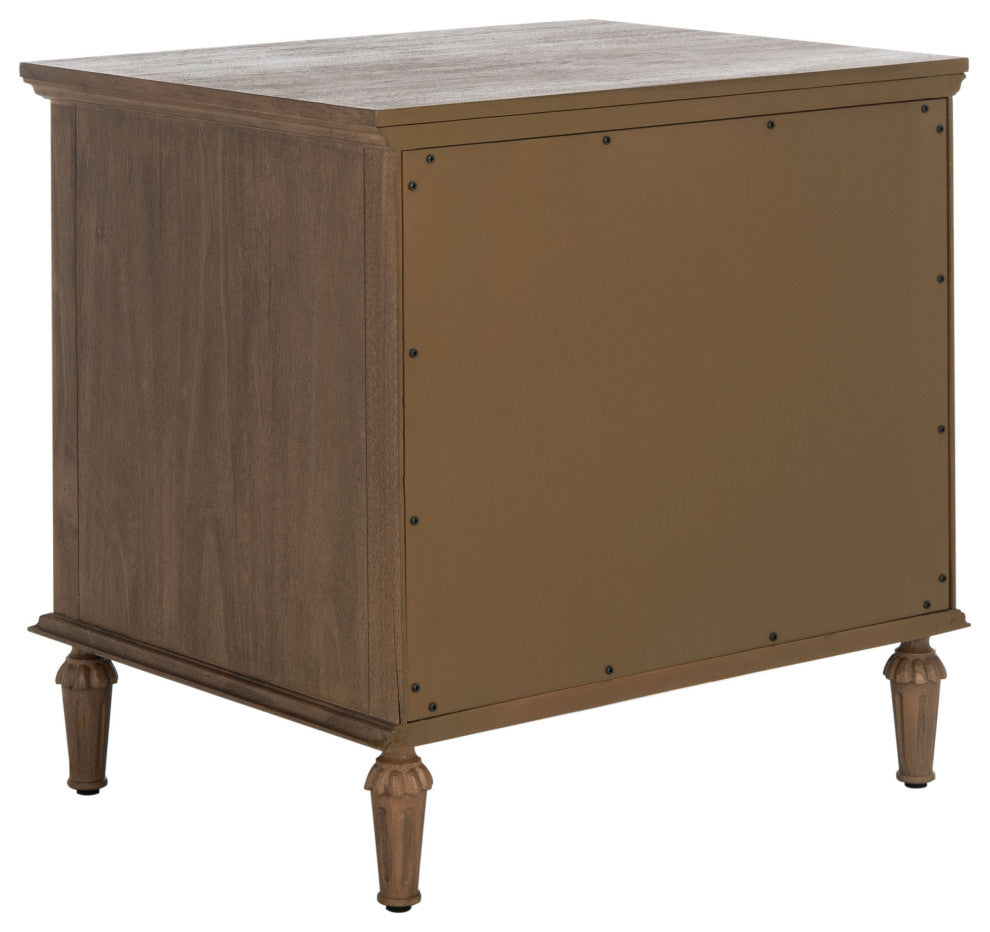 Safavieh Couture Lisabet 1 Drawer Wood Nightstand, Brown