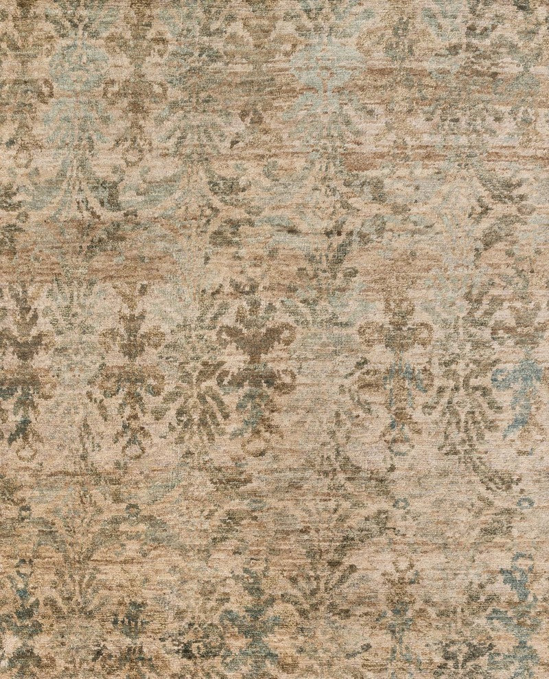 Loloi Xavier Rug, Natural and Light Blue, 7'9"x9'9"