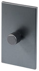 Single Rotary Wall Dimmer, Graphite
