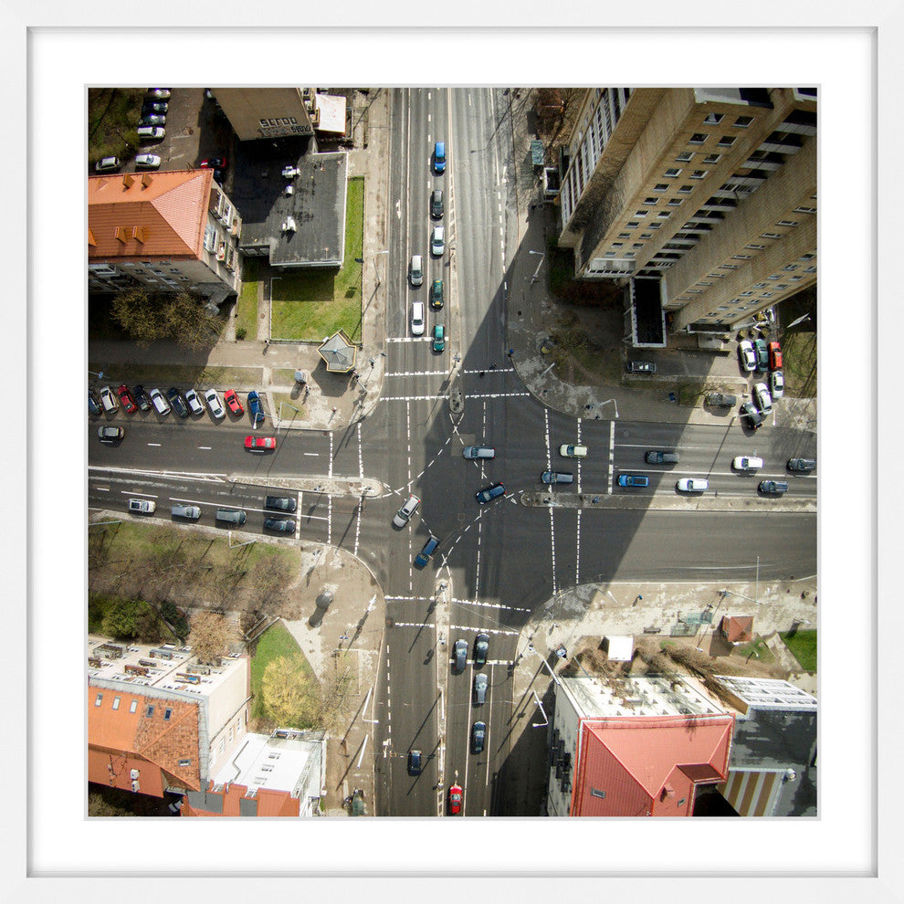 "Intersection" Framed Painting Print by Karolis Janulis