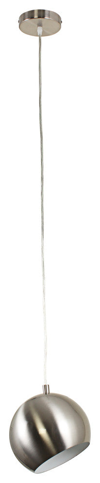 CHLOE Lighting Ironclad Contemporary 1-Light Mini Pendant, Brushed Nickel