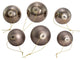 60-80MM Shiny and Matte Pewter Glass Ball Ornaments, 20-Piece Set