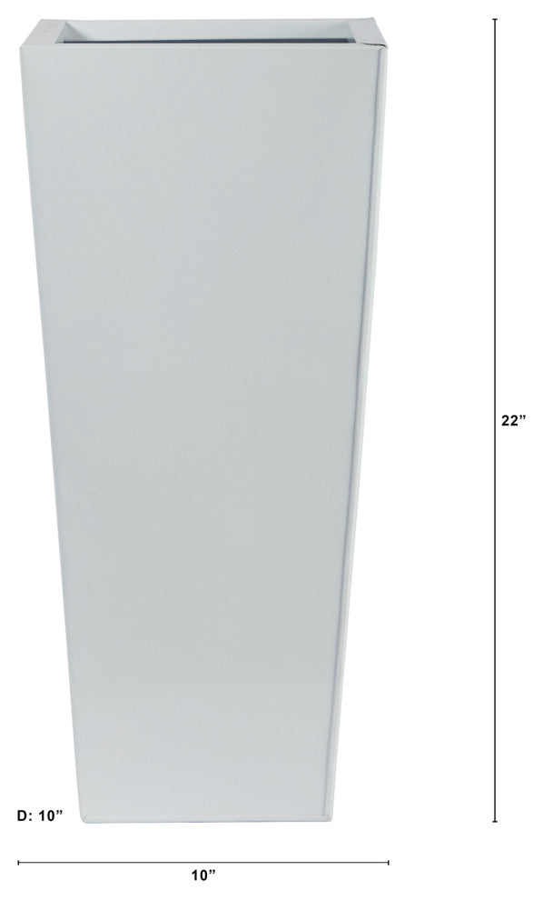 22in. Decorative Metal Tower Planter