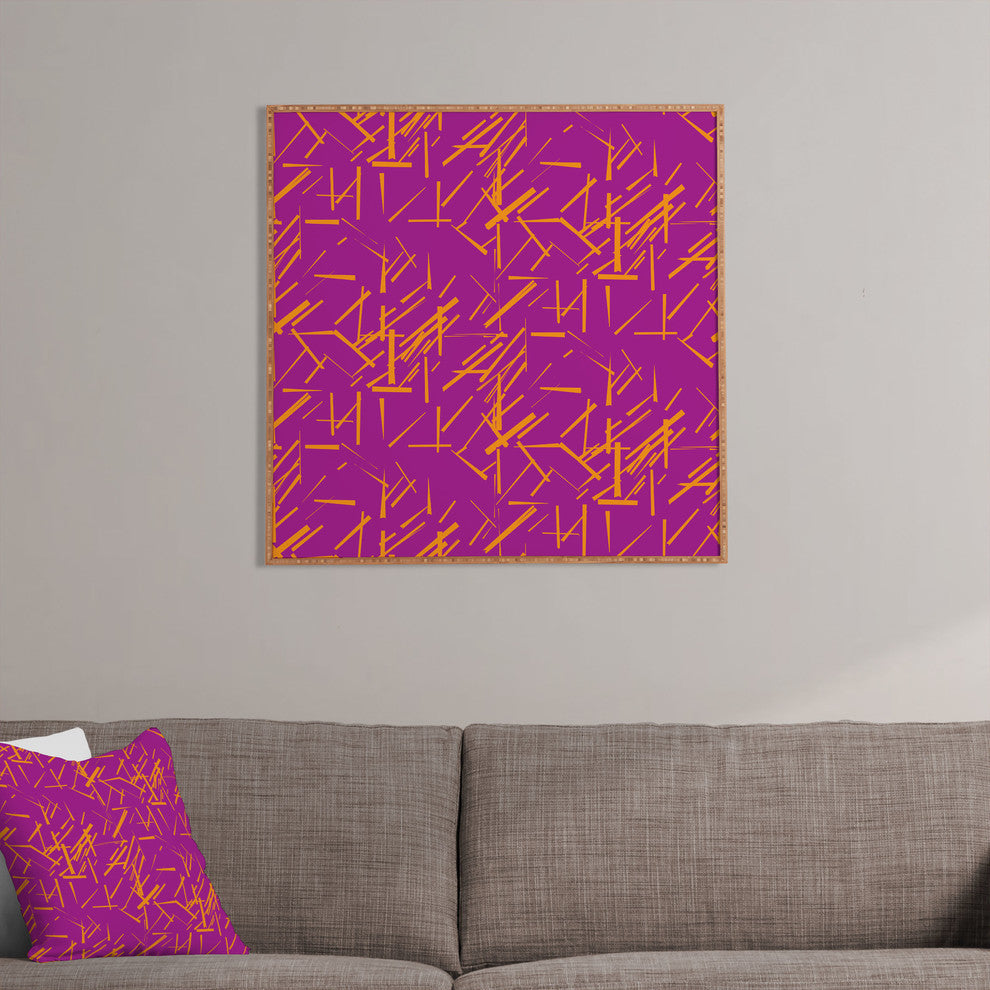 Deny Designs Karen Harris Konstructivist Magenta Framed Wall Art