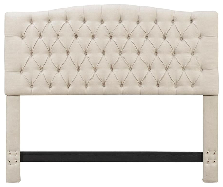 Elle Decor Celeste Queen Size Headboard Beige Weave