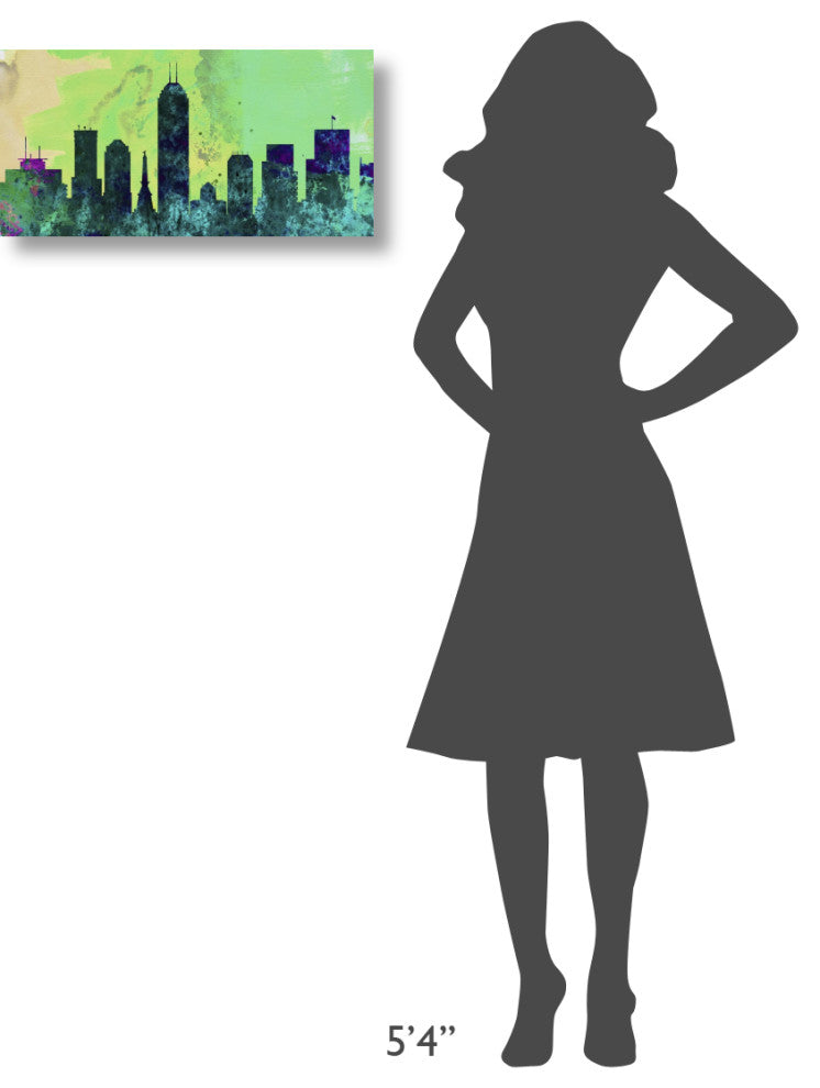 "Indianapolis City Skyline" Fine Art Print