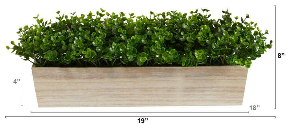 19" Eucalyptus Artificial Plant, Decorative Planter