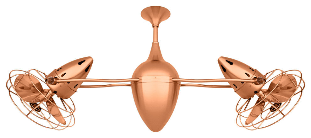 Ar Ruthiane Rotational Ceiling Fan, Brushed Copper