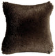 Pillow Decor - Soft Plush Brown 20 x 20 Throw Pillow