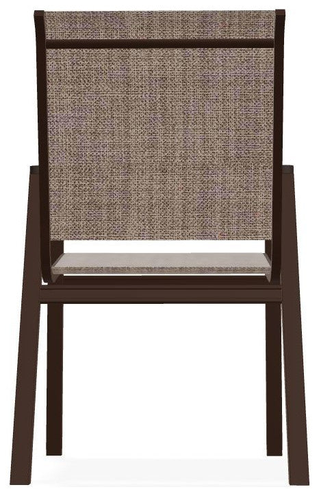 Bazza Sling Stackable Outdoor Dining Chair, Augustine Fennel/Kona