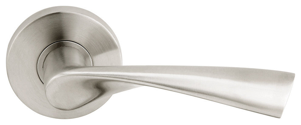 Breeze Lever, Tubular Privacy, Satin Stainless Steel, 2-3/8" Backset