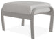 Belle Isle Cushion Outdoor Ottoman, Charter Silk/Warm Gray