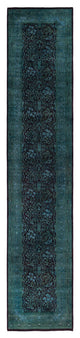 Overdyed One-of-a-Kind Hand-Knotted Area Rug Red, 2' 7" x 12' 6"