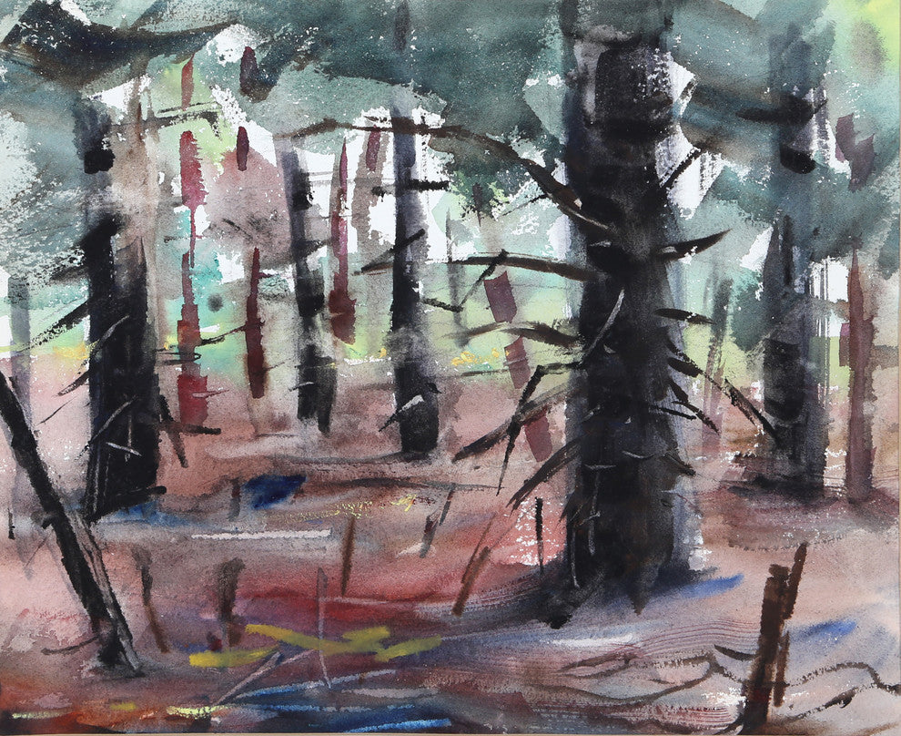Eve Nethercott "Forest, P2.65" Watercolor Painting