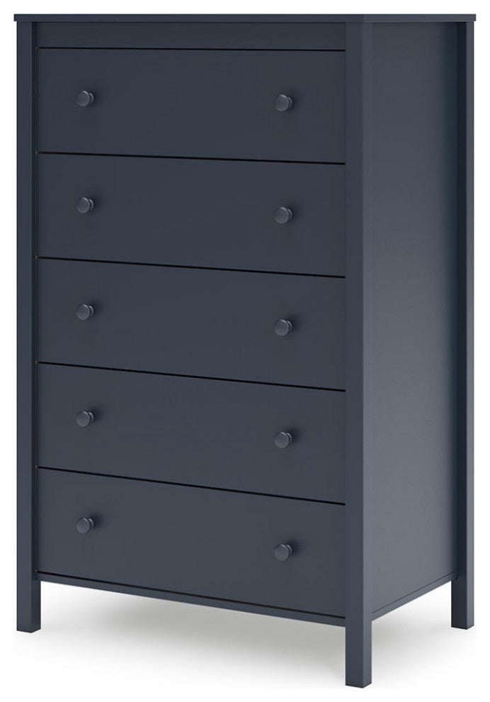 Simmenfort Navy Blue Chest of Drawers