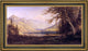 Henry a Ferguson Boating in The Adirondacks Framed Premium Canvas Print, 14"x28"
