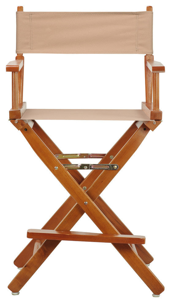 030" Director's Chair Honey Oak Frame-Tan Canvas