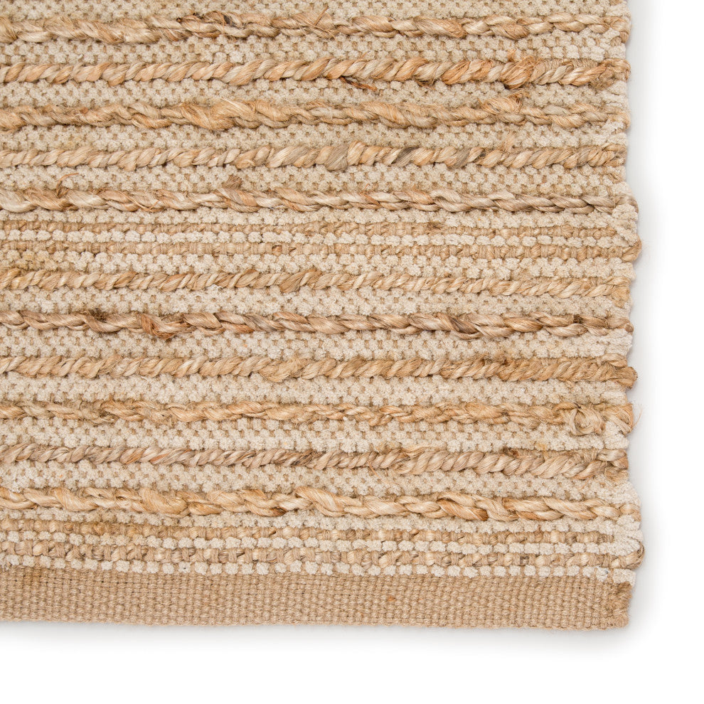 Jaipur Living Clifton Natural Solid Tan/White Area Rug, 8'x10'
