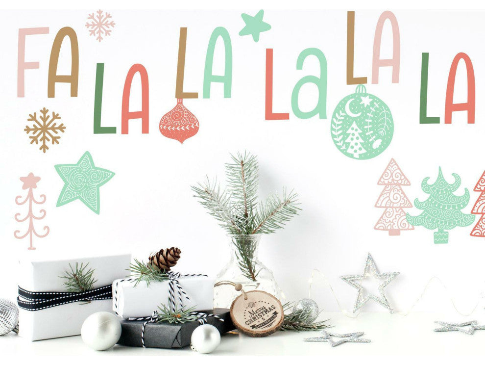 Fa La La La La Peel and Stick Wall Decals