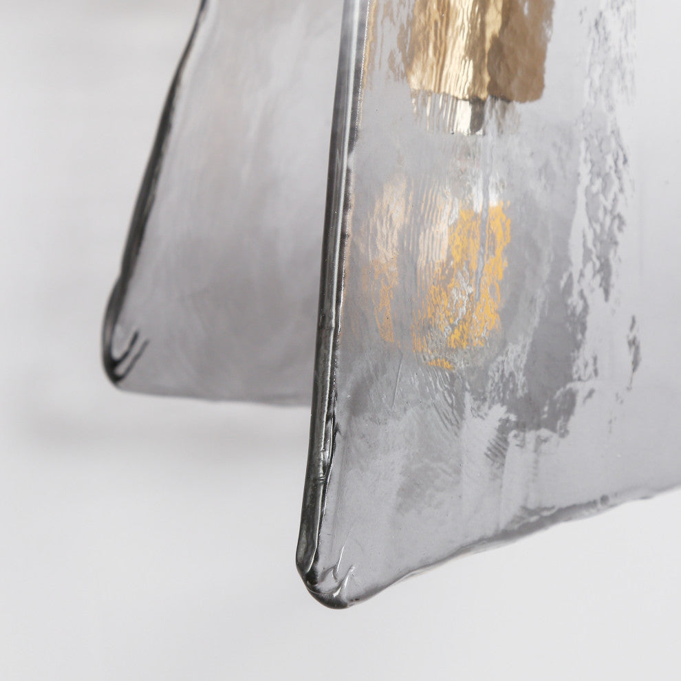 LNC Afmean 3-Light 24"W Modern Smoked-Gray Bathroom Vanity Light