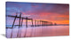 "Abandoned Wooden Pier At Sunset" Sea Pier and Bridge Wall Art, 40"x20"