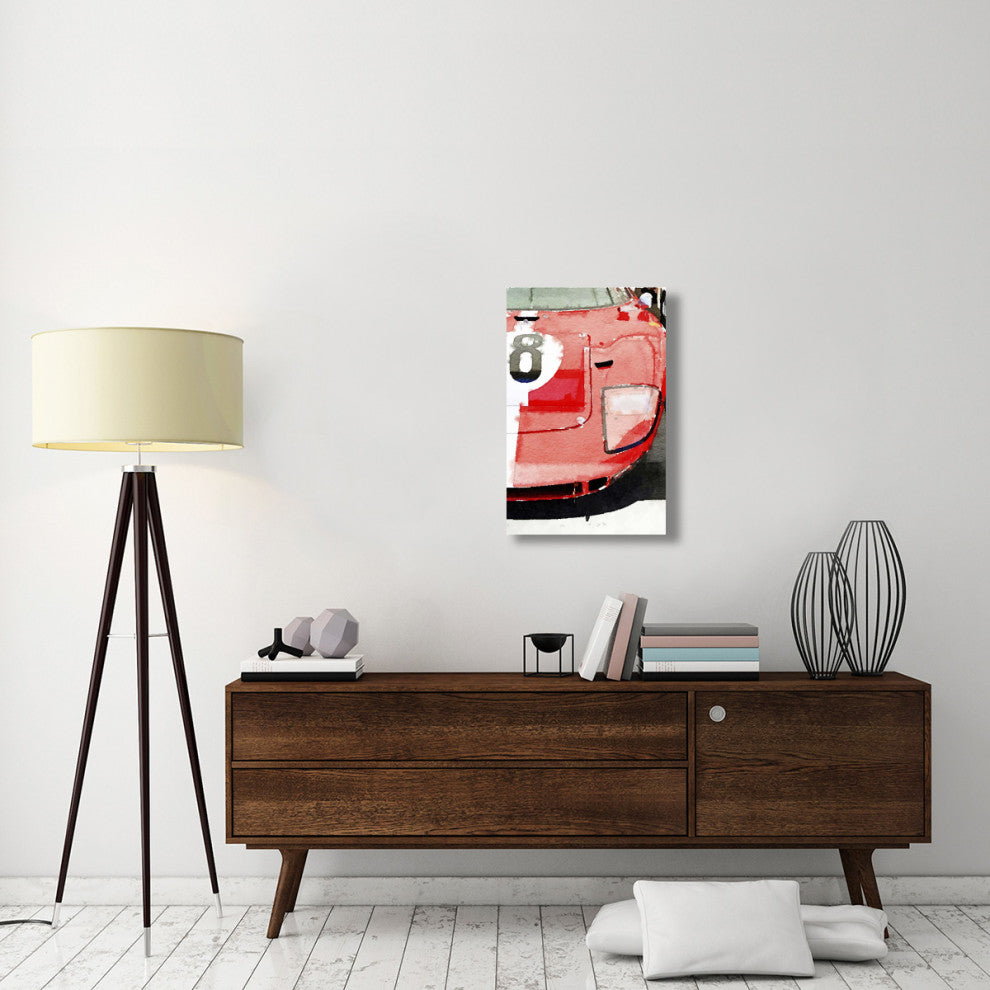 "1964 Ford GT40 Front Detail Watercolor" Fine Art Print
