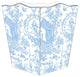Blue Toile Wastepaper Basket
