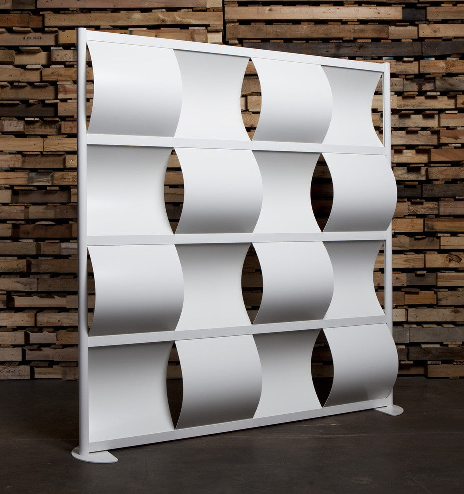 Loftwall Wave Modern Screen, Room Divider, Designer Screen, White