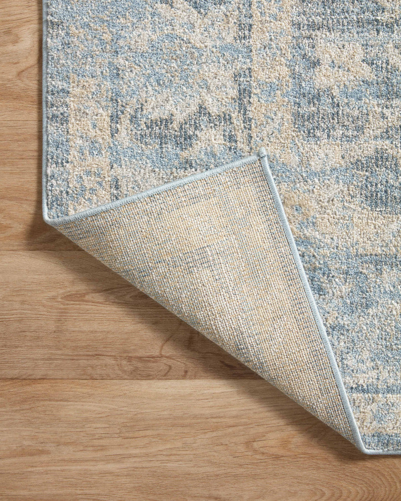 Loloi II Odette Sky / Beige 7'-10" x 7'-10" Round Area Rug