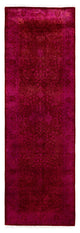 Overdyed One-of-a-Kind Hand-Knotted Area Rug Red, 2' 7" x 8' 1"