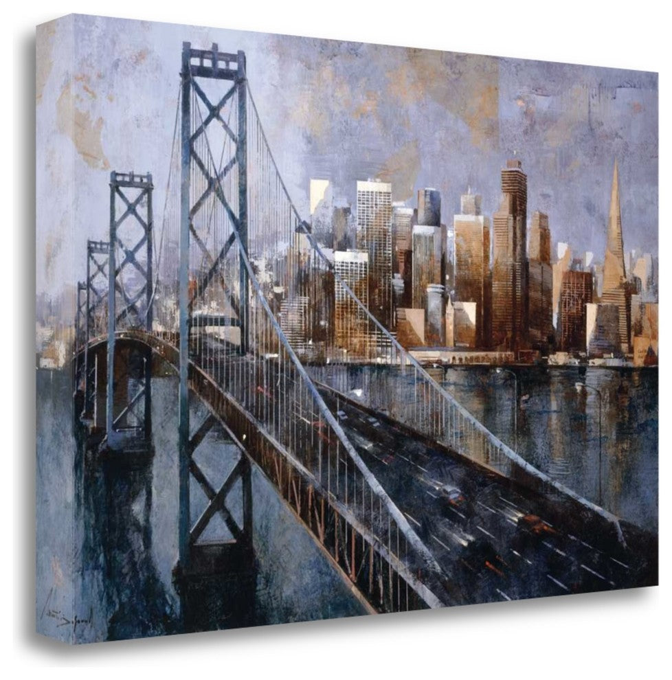 "The Bay Bridge" By Marti Bofarull, Giclee Print on Gallery Wrap Canvas