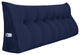 Wedge Pillow, Headboard Cushion, Reading Pillow, Dark Blue, 76x20x8