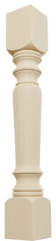 Legacy Tapered Cabinet Column (Top Block: 6", Bottom Block: 7"), Rubberwood