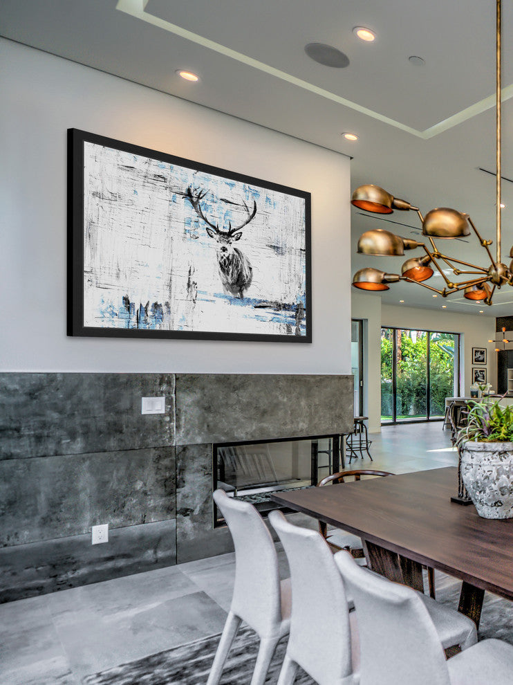 Parvez Taj "Looking for the Herd" Framed Painting Print, 36"x24"