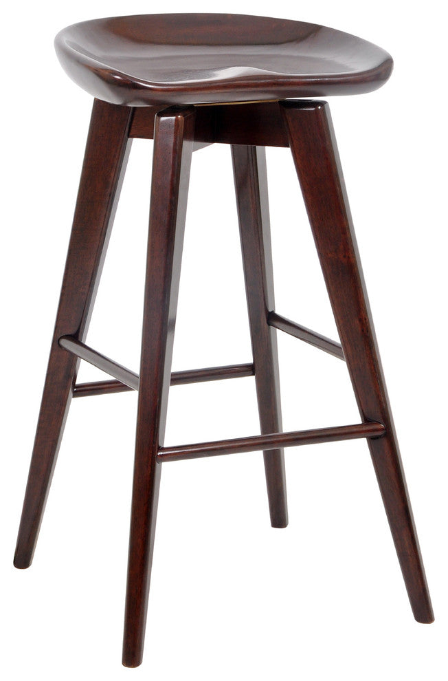 29" Bali Swivel Stool, Cappuccino