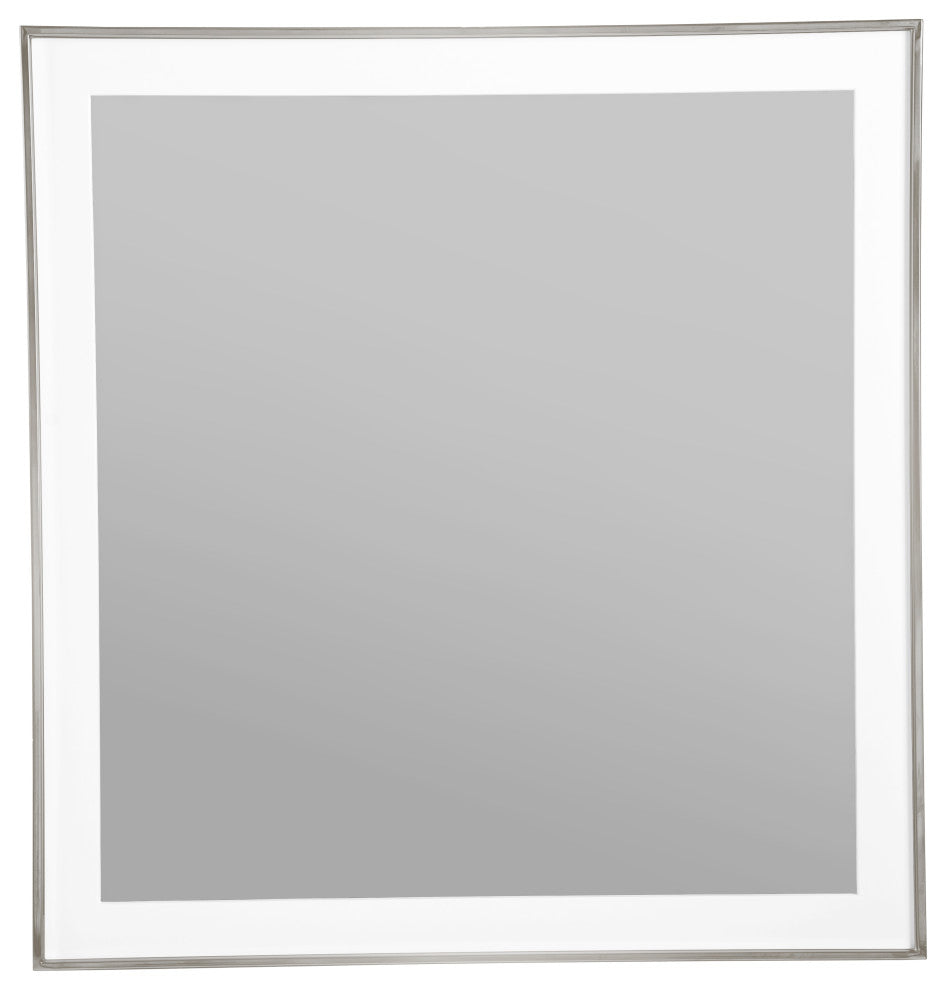 Modrest Cartier Modern White + Stainless Steel Mirror