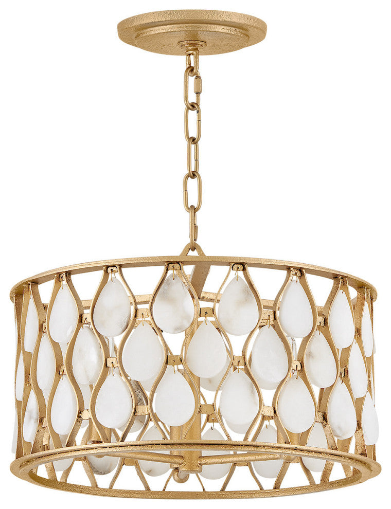 Fredrick Ramond Estie Medium Convertible Semi-Flush Mount, Piastra Gold