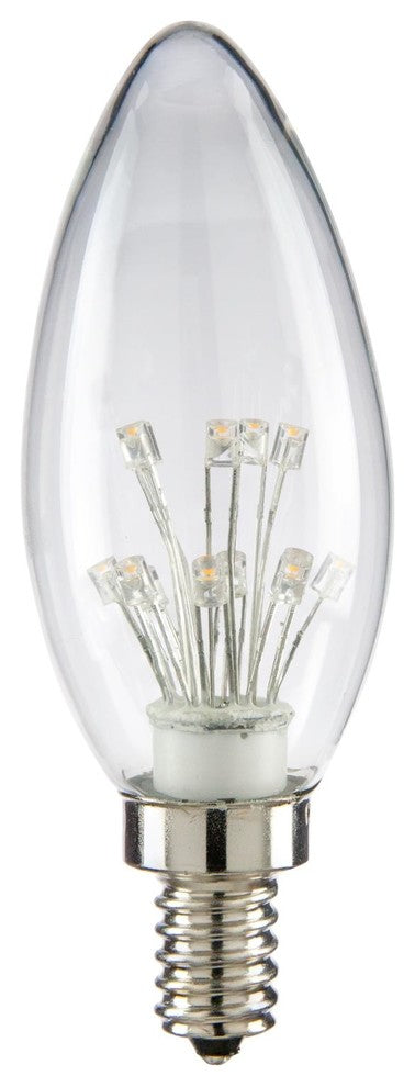Sunlite Led Vintage Star 1W Light Bulb Candelabra, E12, Base, Warm White
