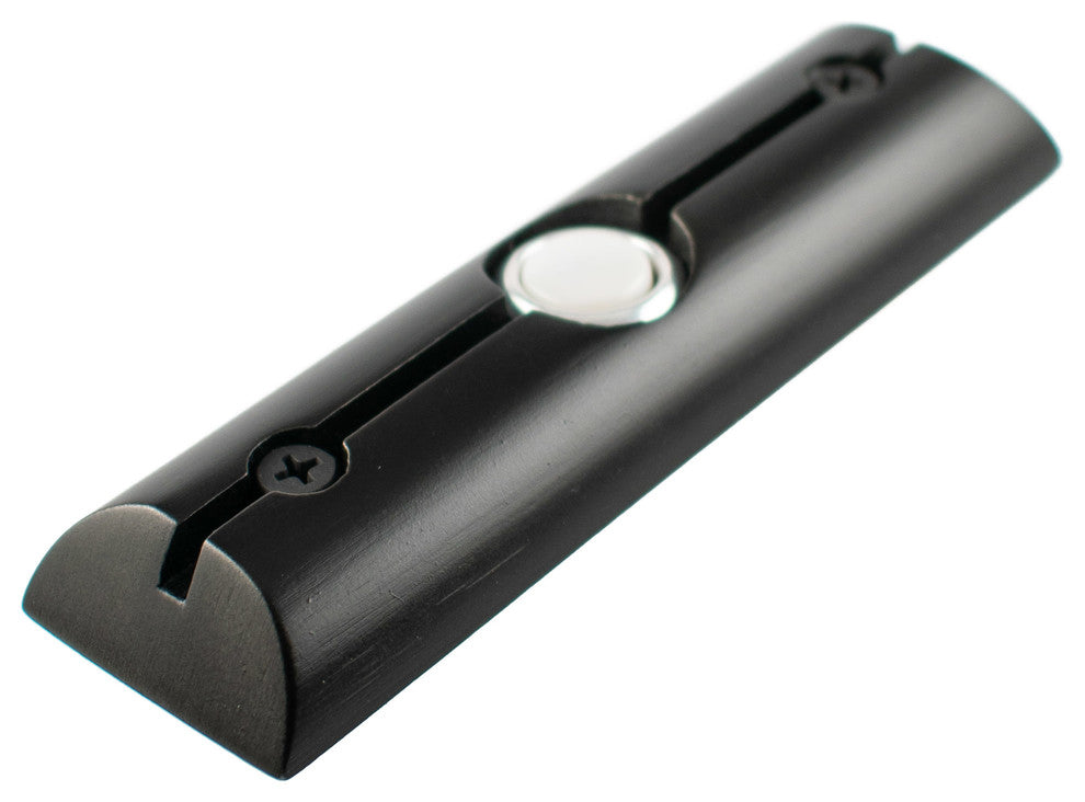 Pewter Doorbell Sleek Hawk Hill Hardware, Black