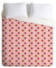 Deny Designs Laura Redburn Circle Spot Dot Pink Duvet Cover - Lightweight