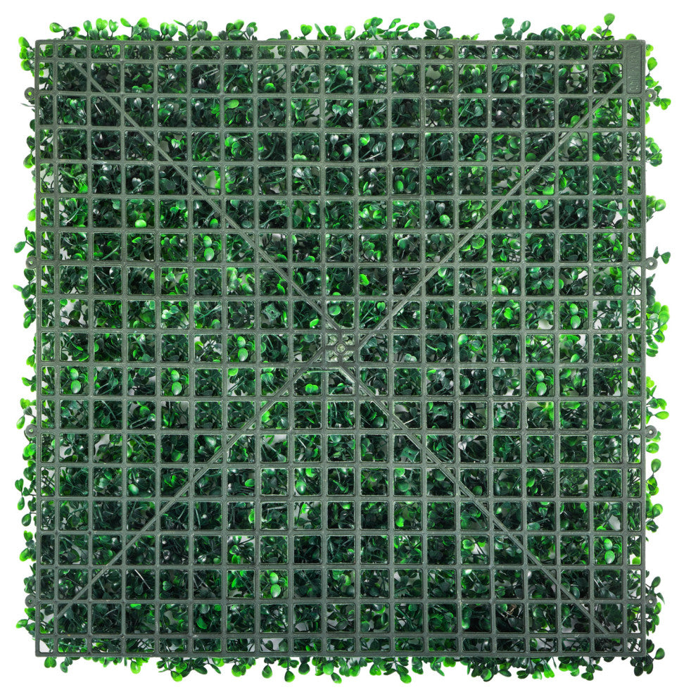 24x Artificial Boxwood Panel Fake Hedge Plant Privacy Fence Screen, 24 Pack of 20x20inch