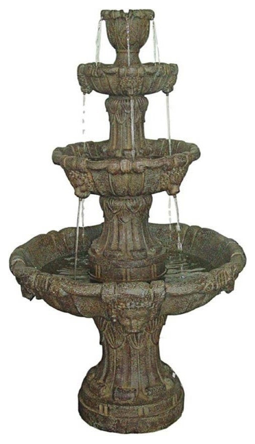 Medici Lion Four Tier Fountain