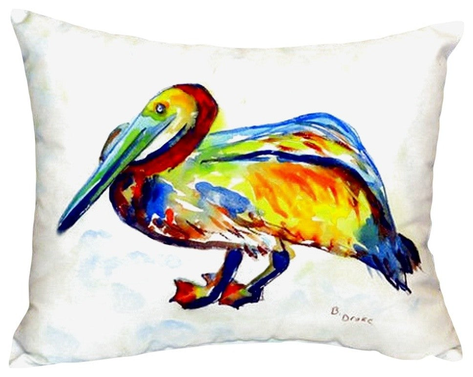 Gertrude Pelican No Cord Pillow - Set of Two 16x20