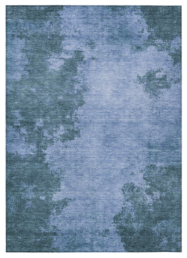 Machine Washable Indoor/Outdoor Chantille ACN1913 Denim 9' x 12' Rug