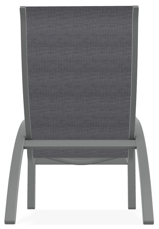Kendall Sling Stackable Outdoor Lounge Chair, Augustine Pewter/Graphite