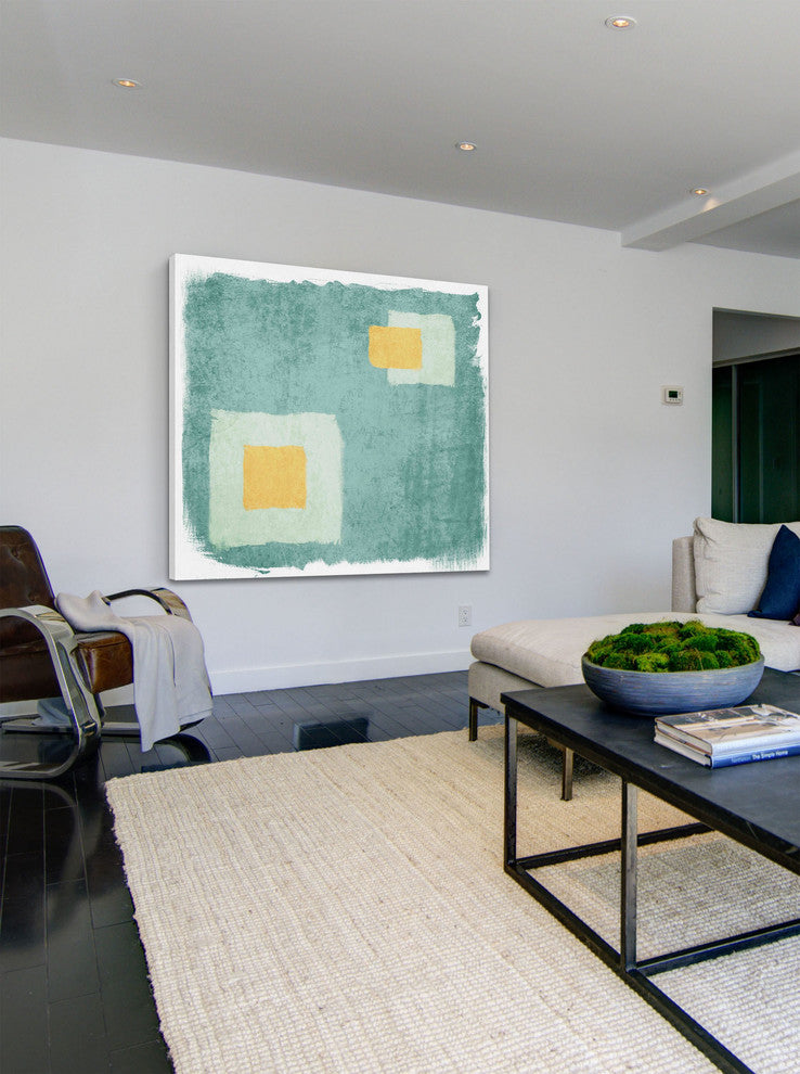 "Colorful Square" Painting Print on Canvas by Irena Orlov