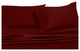 Attached Soft Microfiber Waterbed Sheet Set, Burgundy, Single
